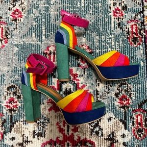 Unique Vintage Rainbow Platforms